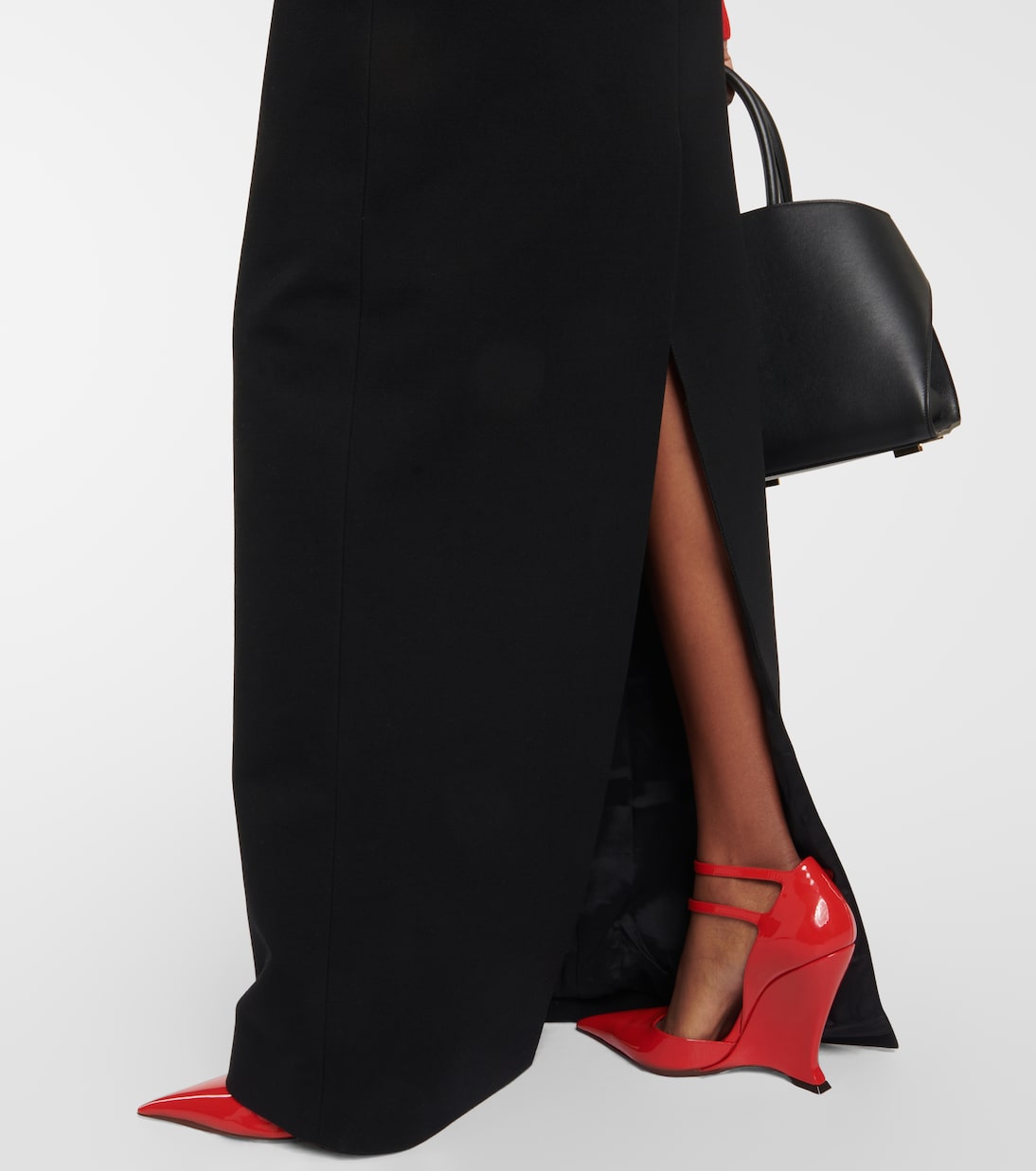 High-rise wool-blend maxi skirt | Ferragamo