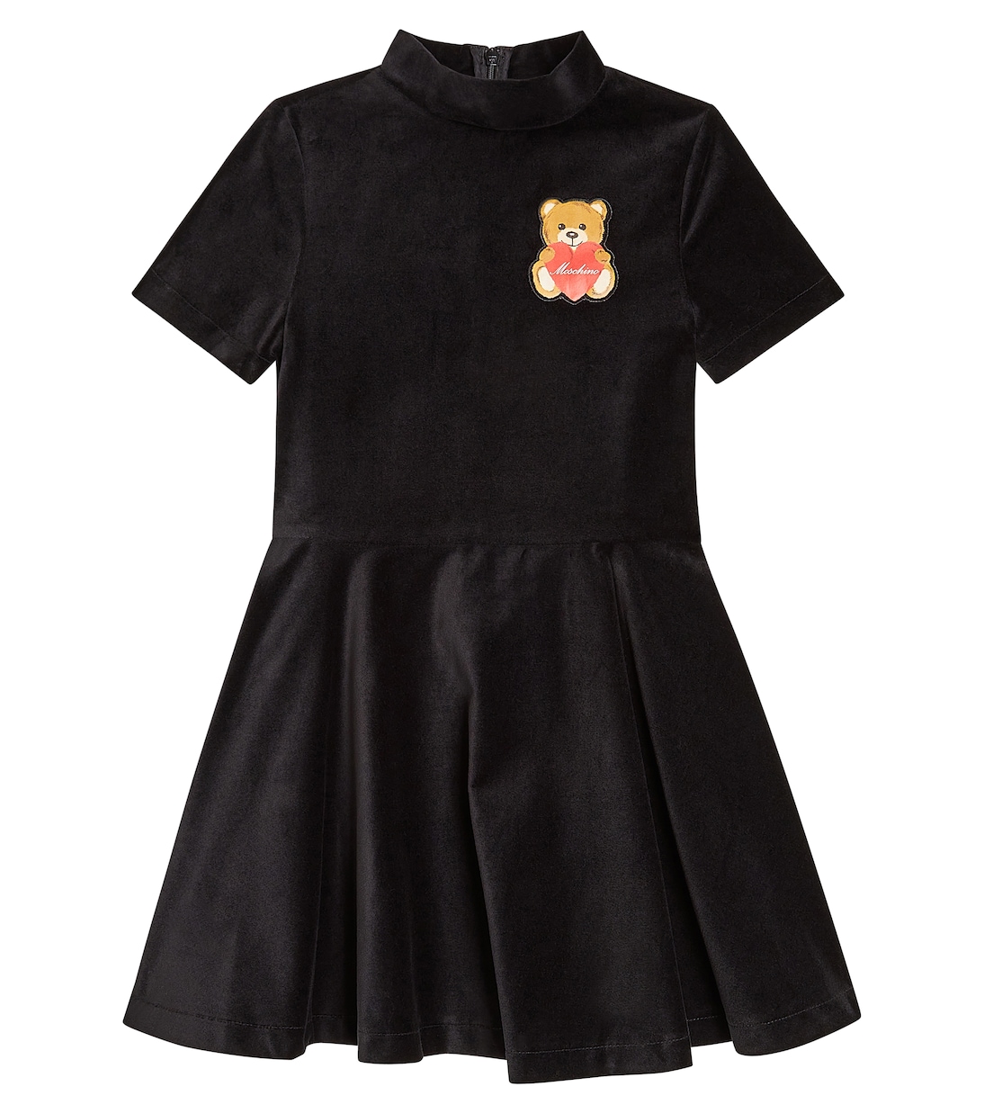 Teddy Bear velvet dress | Moschino Kids