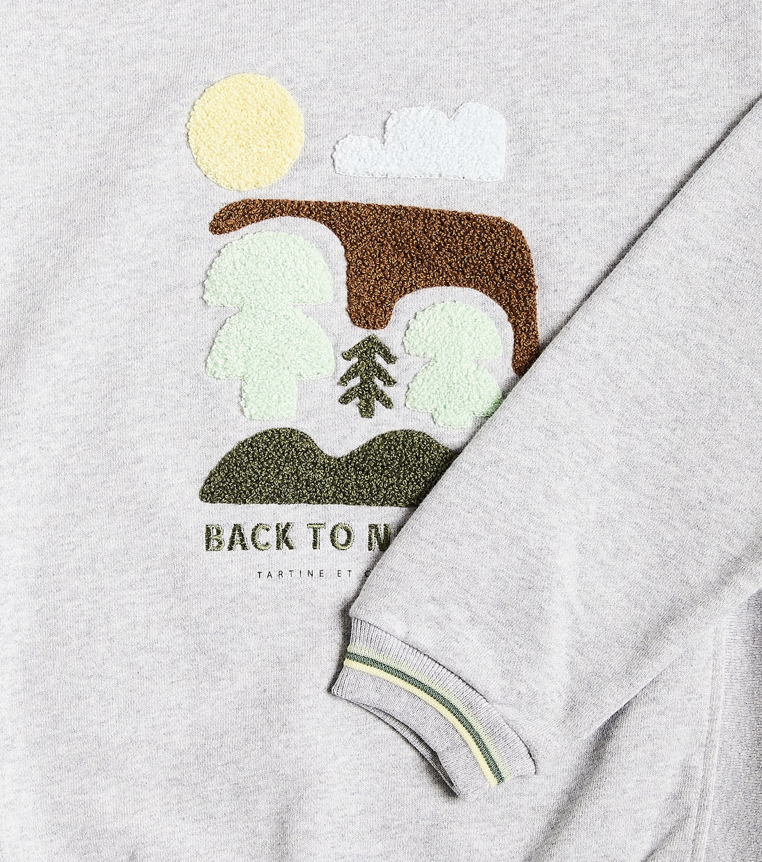 Besticktes Sweatshirt aus Baumwoll-Jersey | Tartine et Chocolat