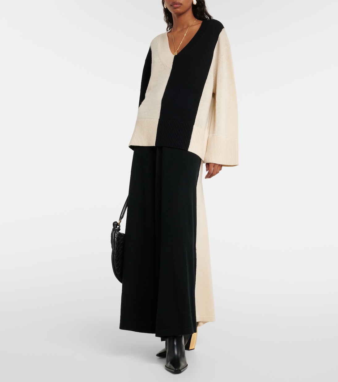 Falda larga de lana y cachemir | Jardin des Orangers