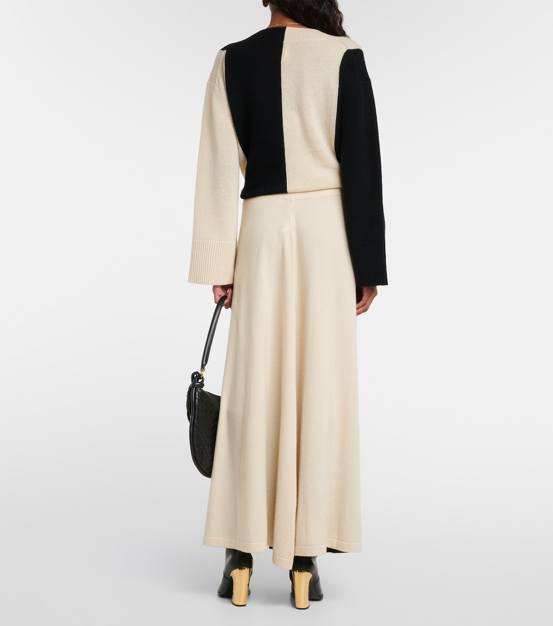 Falda larga de lana y cachemir | Jardin des Orangers
