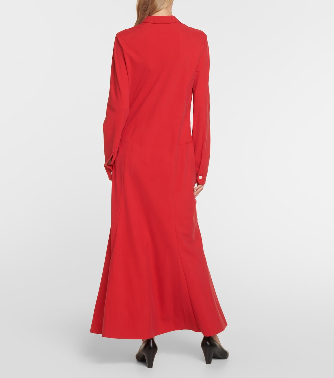 Vestido camisero Myra de seda | The Row