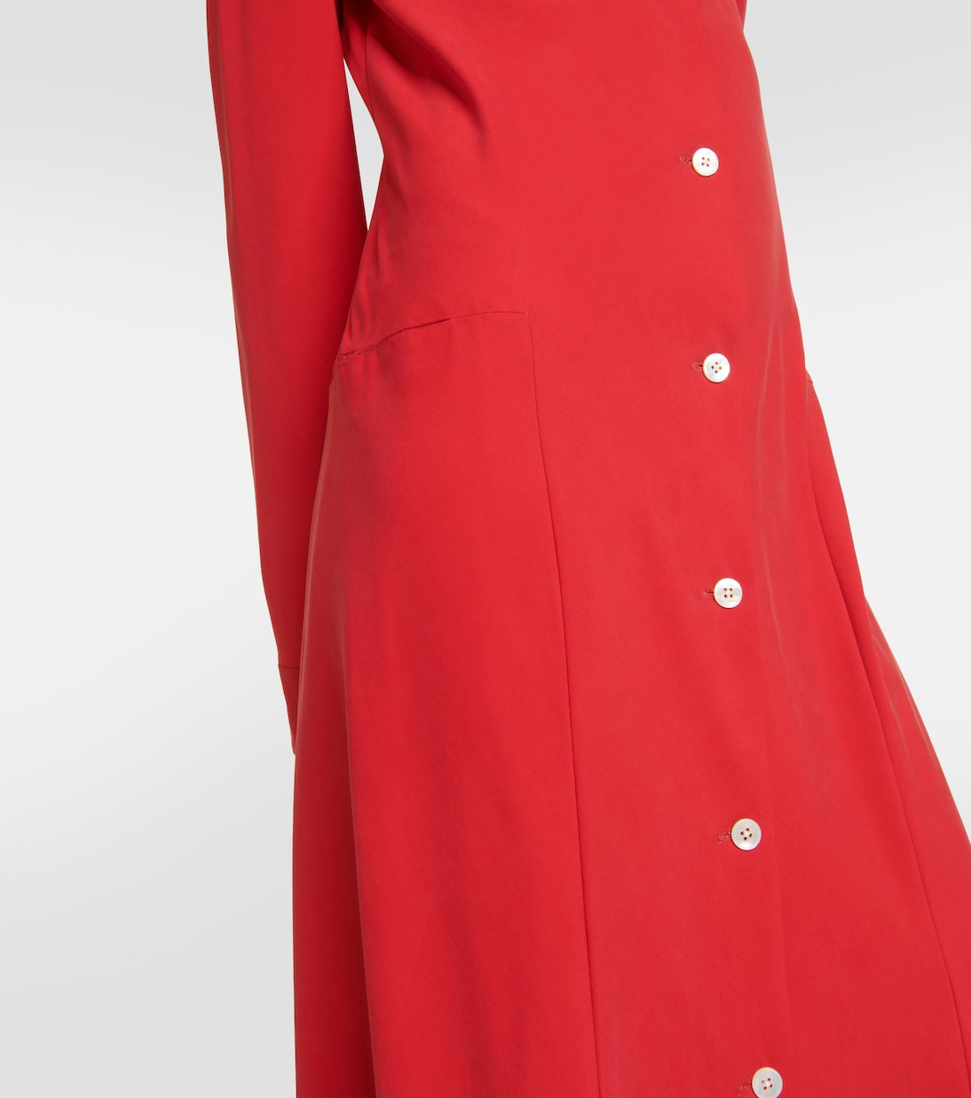 Vestido camisero Myra de seda | The Row