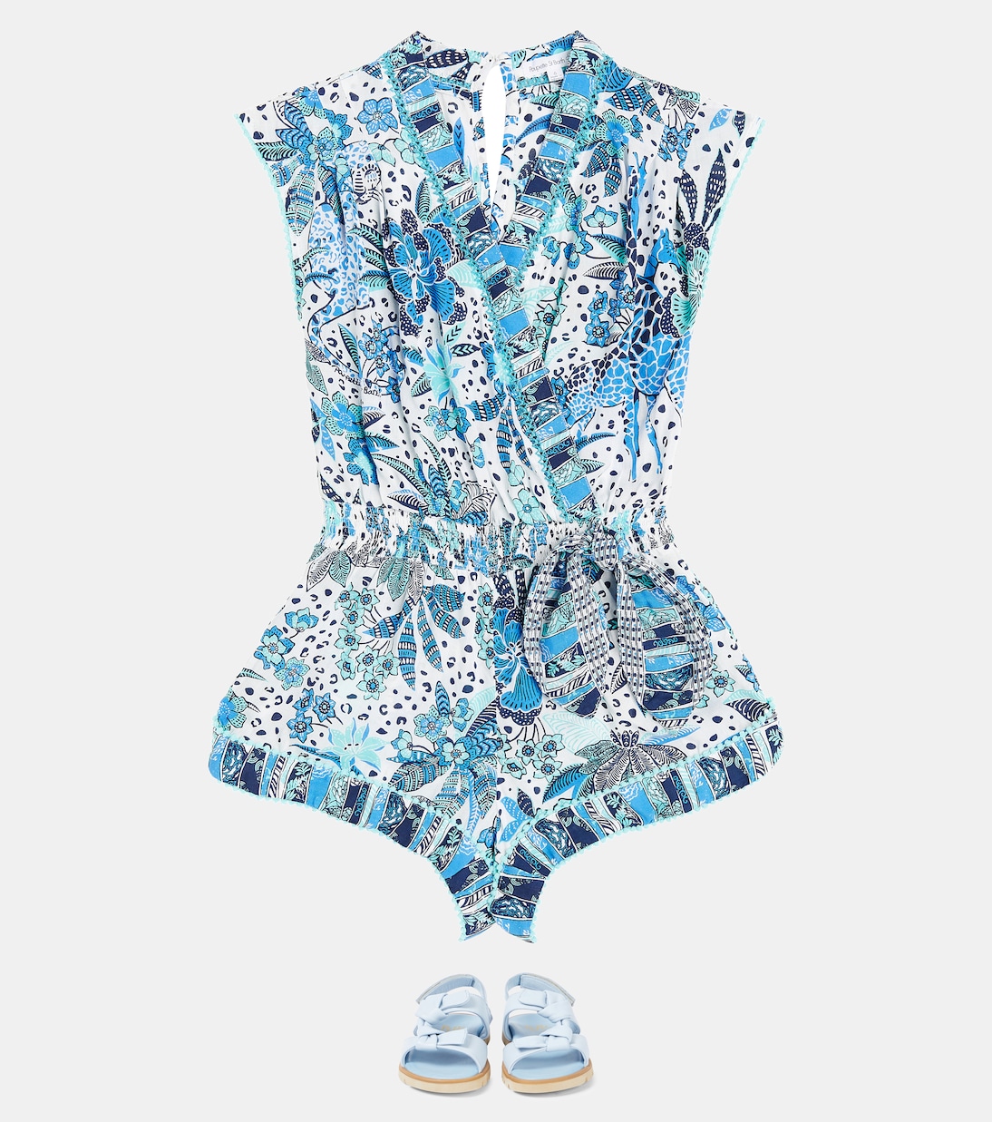 Anaik printed playsuit | Poupette St Barth Kids