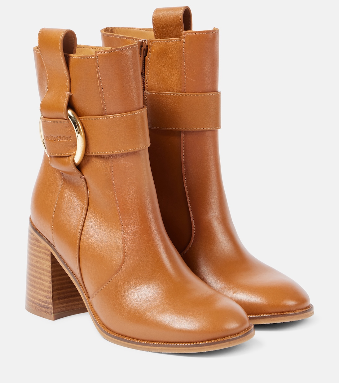 Ankle Boots New Ring 80 aus Leder | See By Chloé