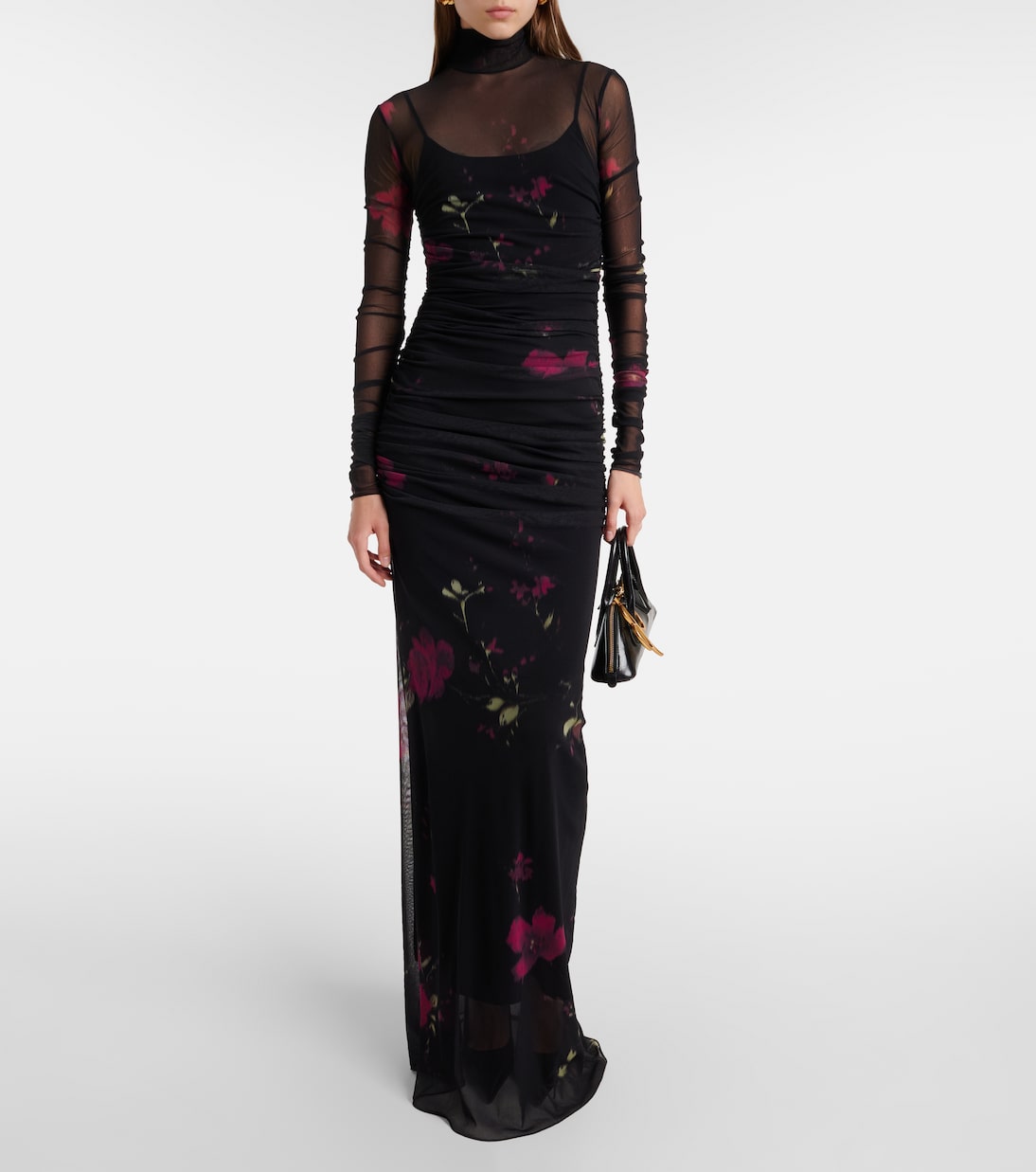 Bedruckte Robe aus Tüll | Blumarine