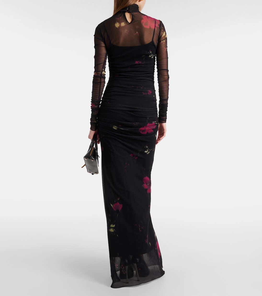 Bedruckte Robe aus Tüll | Blumarine