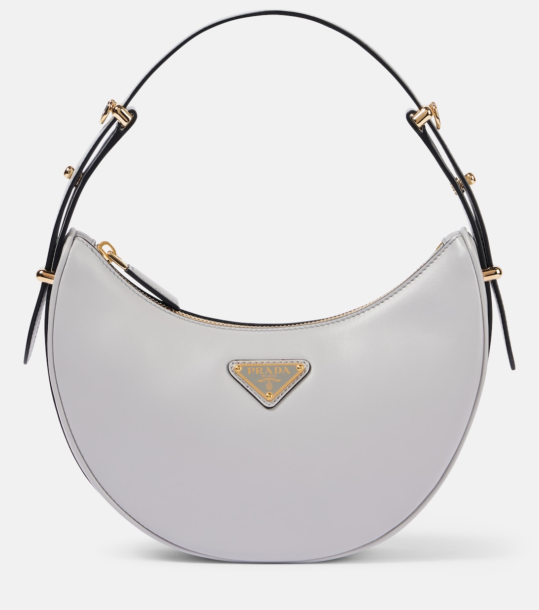 Arqué Small leather shoulder bag | Prada