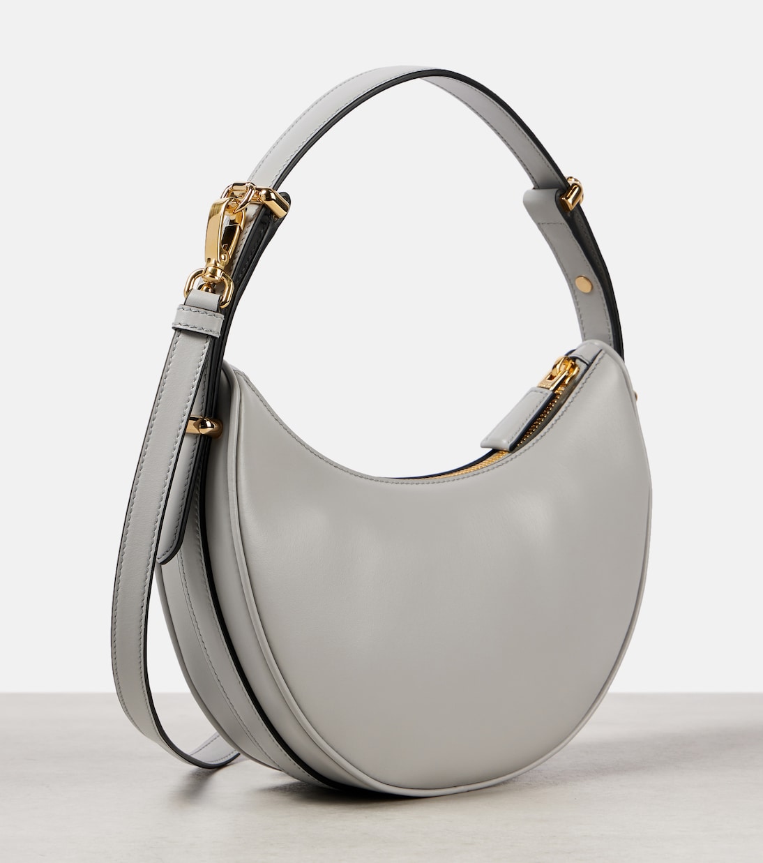 Arqué Small leather shoulder bag | Prada