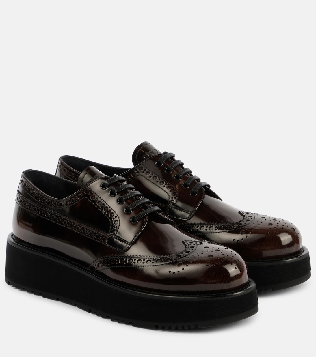 Leather brogues | Prada