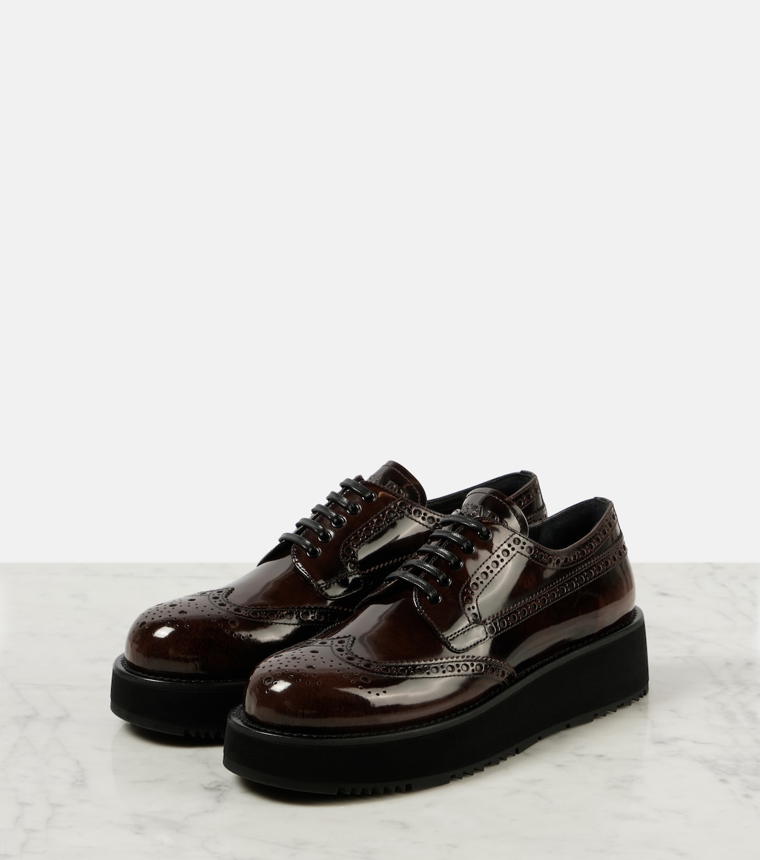 Leather brogues | Prada