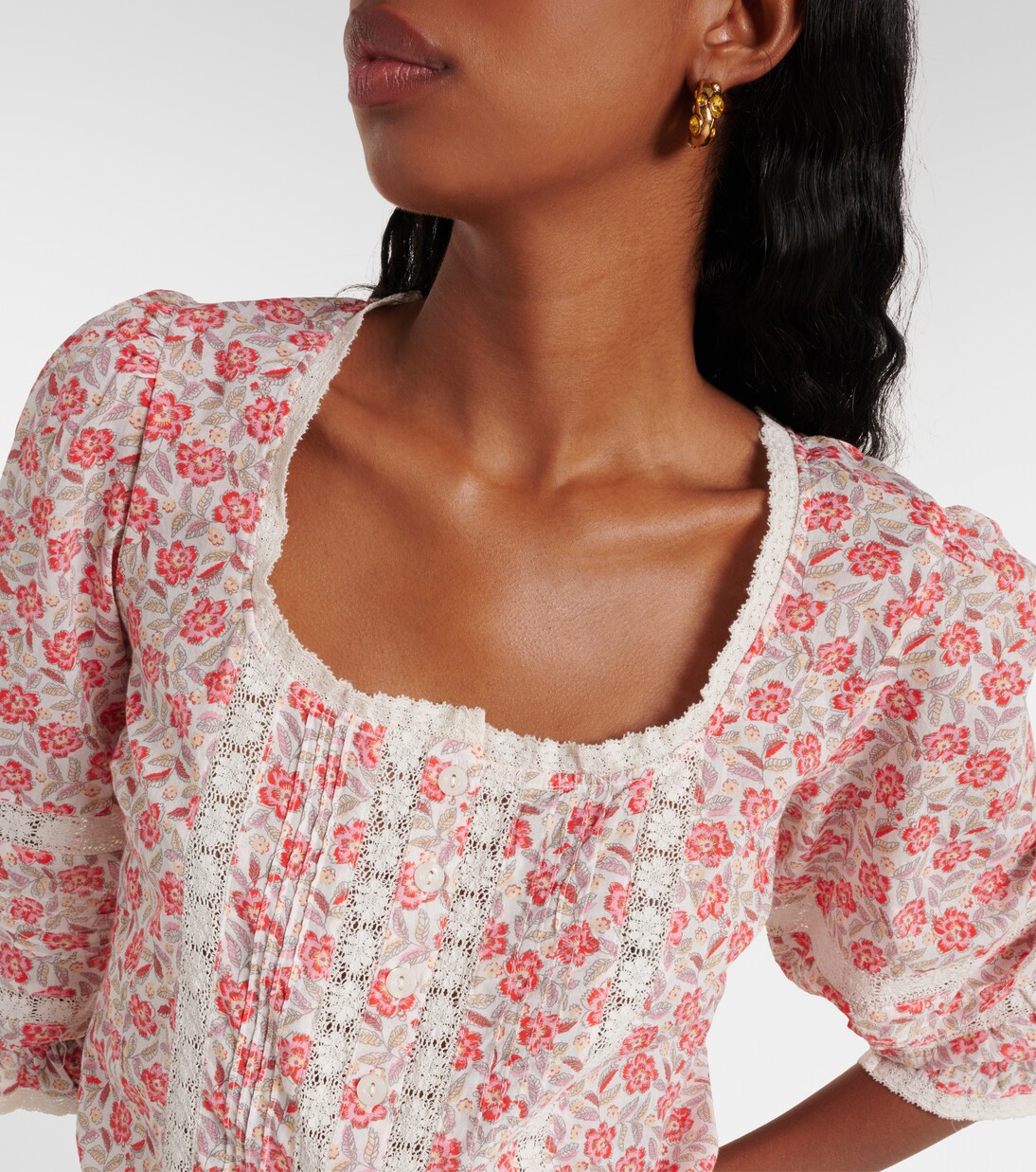 Jacques floral cotton voile top | Rixo