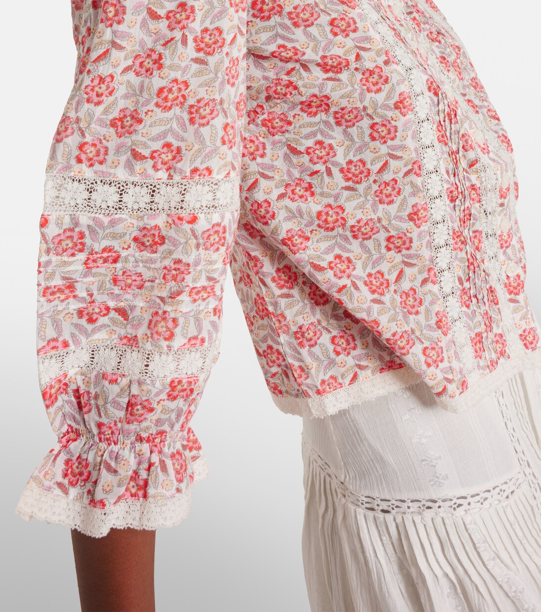 Jacques floral cotton voile top | Rixo