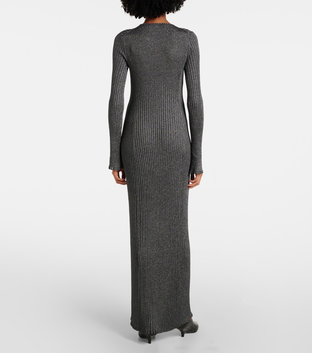 Joni ribbed-knit lamé maxi dress | Proenza Schouler