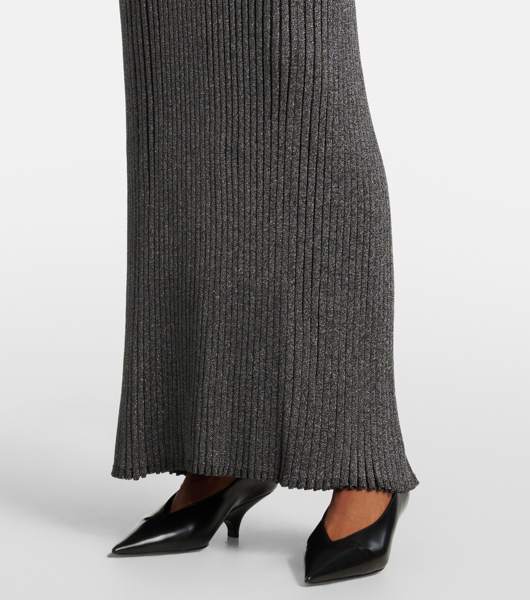 Joni ribbed-knit lamé maxi dress | Proenza Schouler