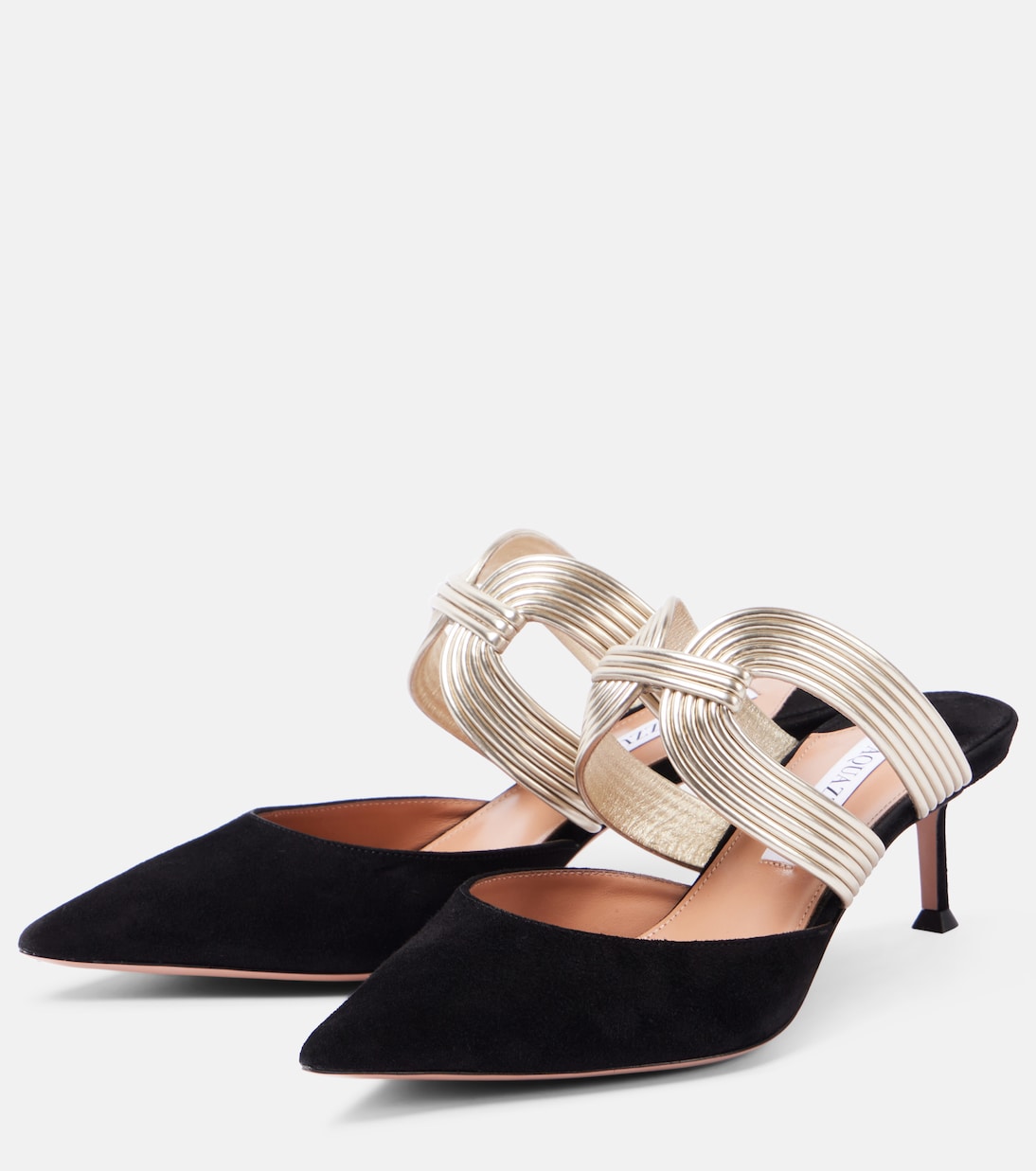 Esencia 50 suede mules | Aquazzura