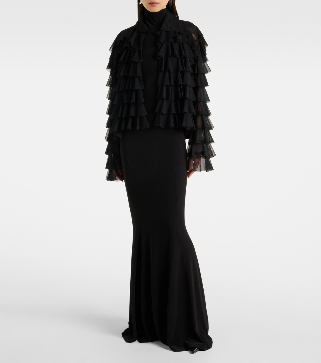 Oversized ruffled jacket | Norma Kamali