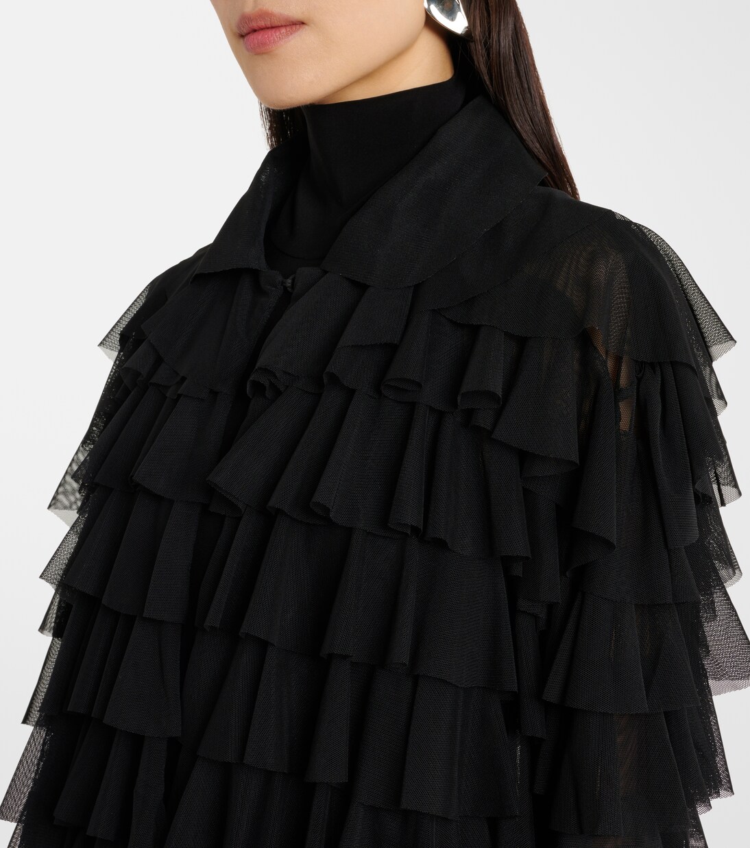 Oversized ruffled jacket | Norma Kamali