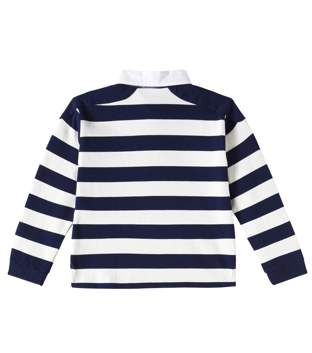 Edman striped cotton polo sweater | Bonpoint