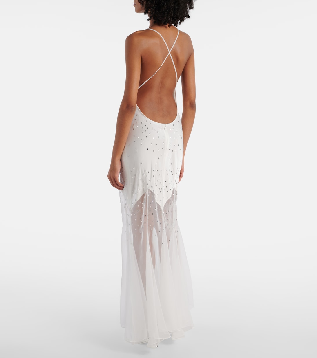 Robe longue à ornements | Rabanne