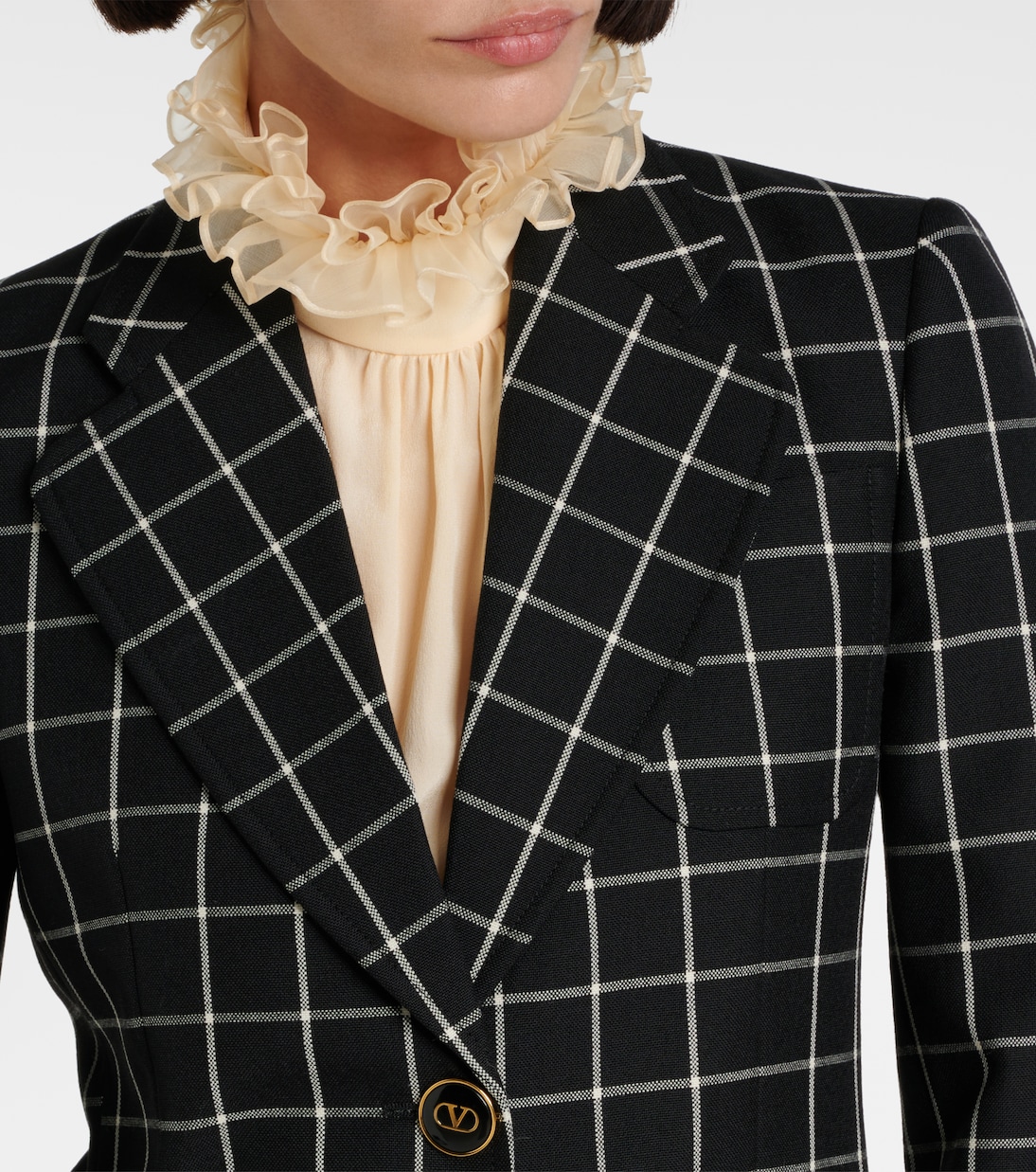 Checked wool jacket | Valentino