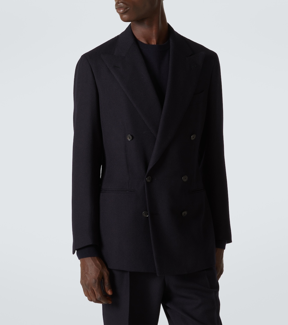 Wool twill blazer | Saman Amel