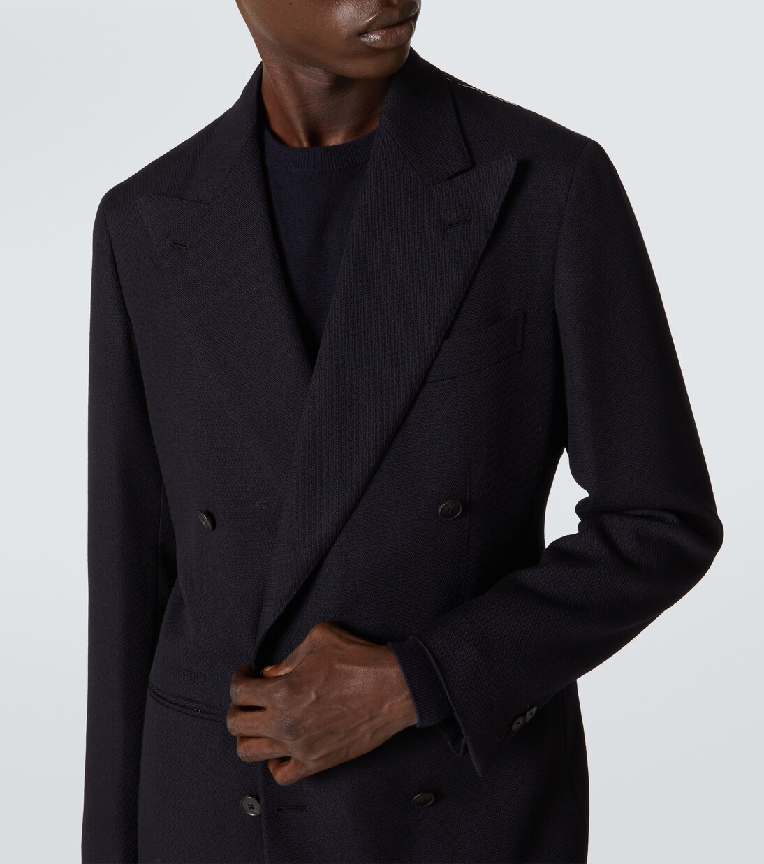 Wool twill blazer | Saman Amel