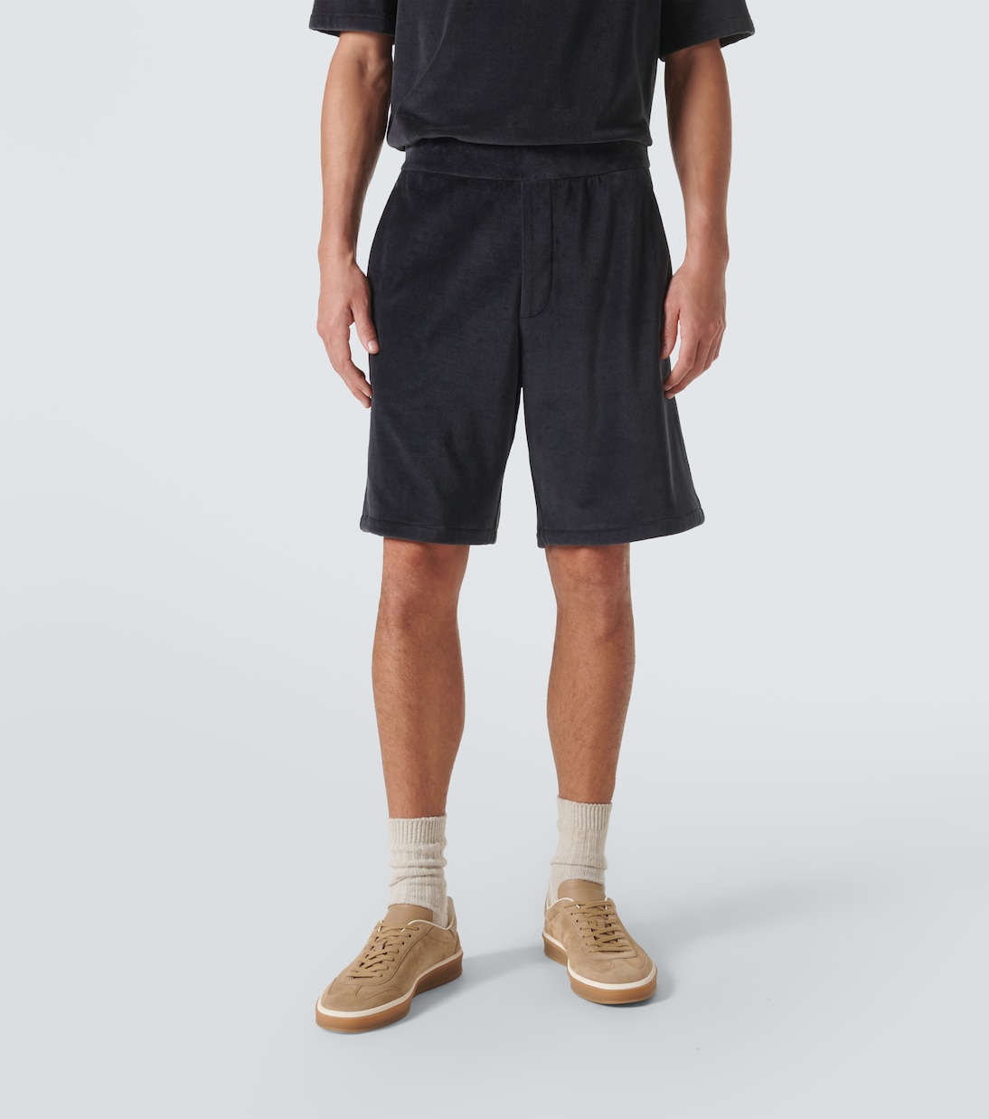 Bermudas Murano de terciopelo en algodón y seda | Loro Piana