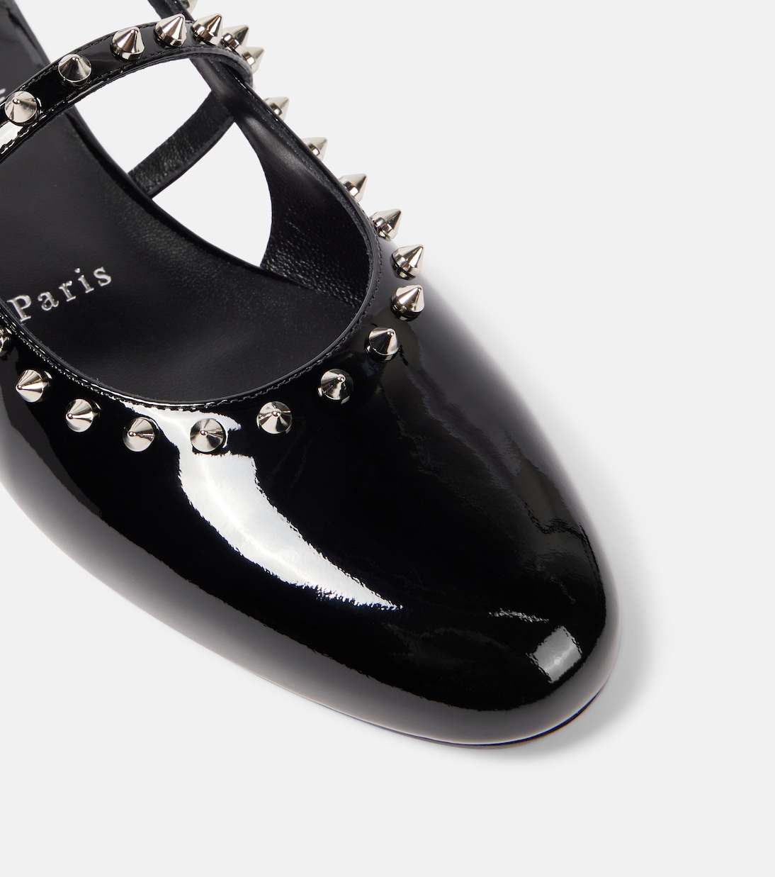 Sweet Janispikes patent leather slingback flats | Christian Louboutin