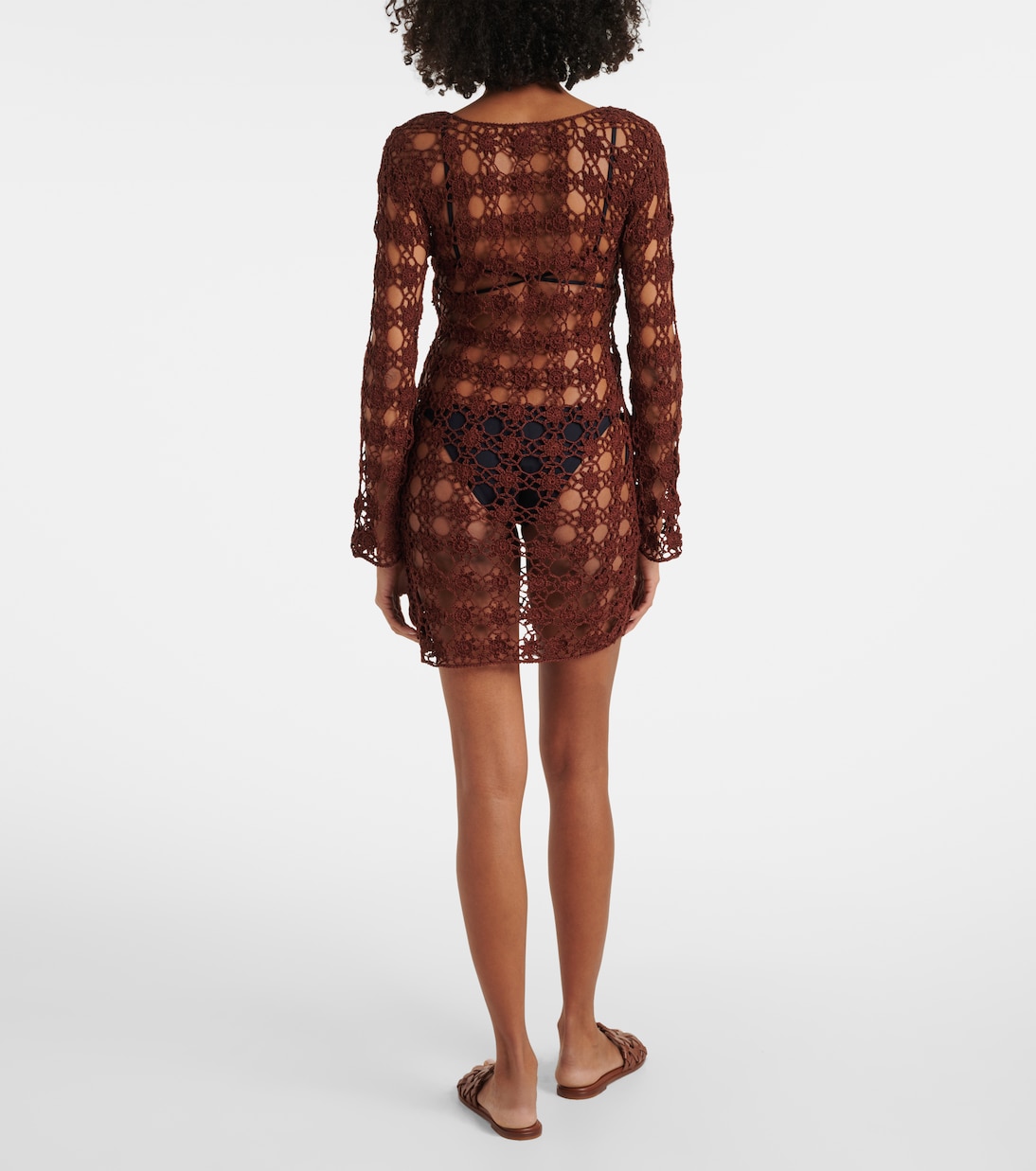 Crochet cotton minidress | Anna Kosturova