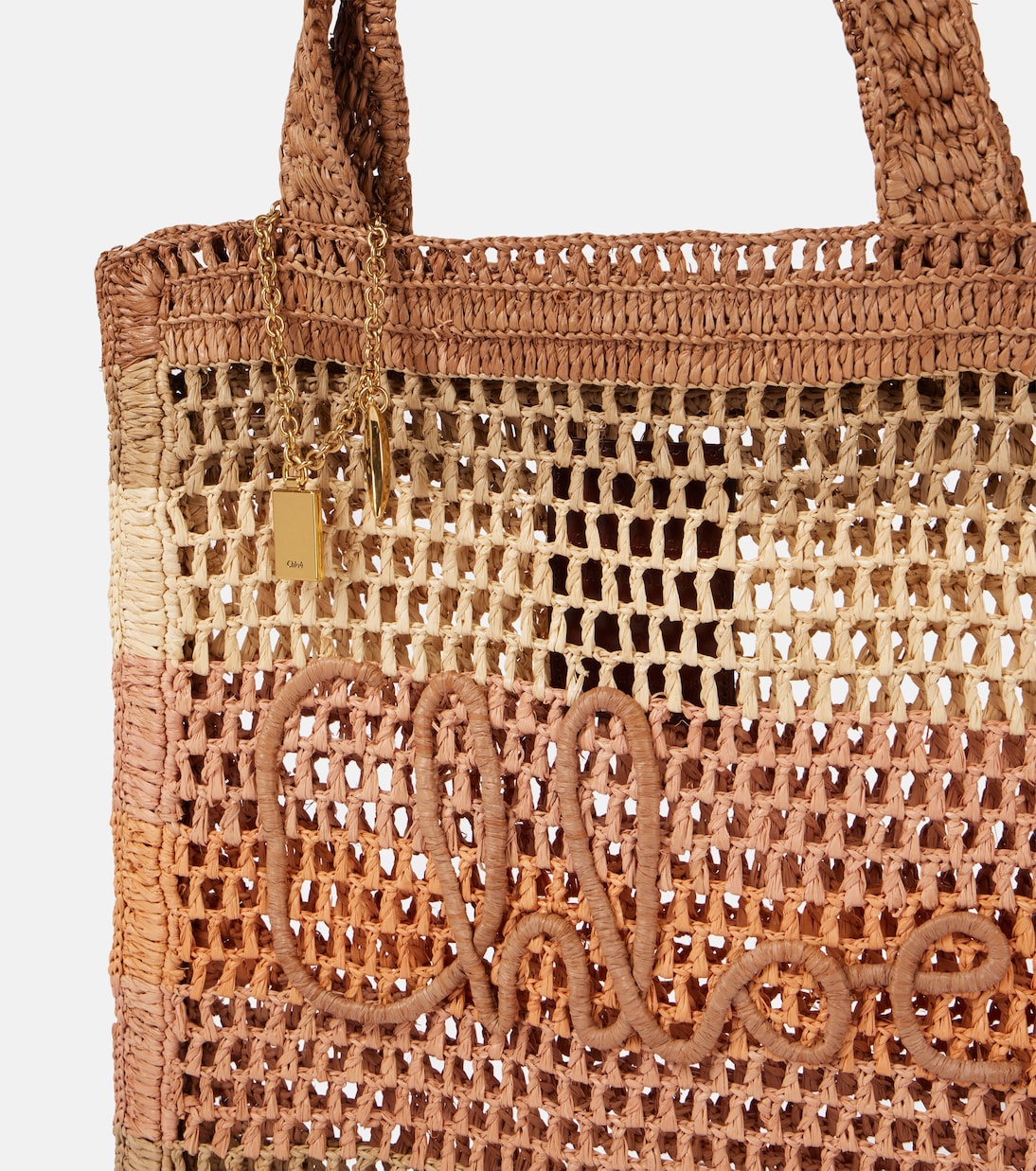 Tote Bag Summer Banana aus Raffiabast | Chloé