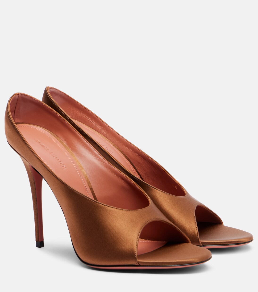 Pantoletten Anok 105 aus Satin | Amina Muaddi