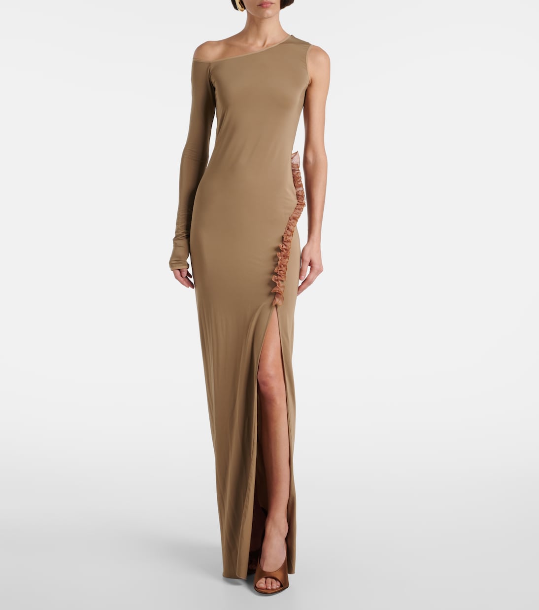 Pantoletten Anok 105 aus Satin | Amina Muaddi