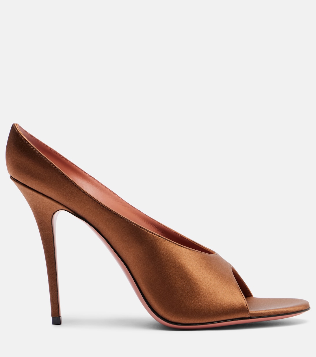 Pantoletten Anok 105 aus Satin | Amina Muaddi