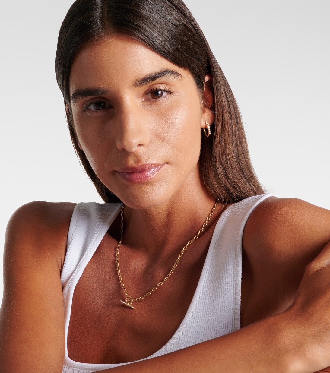 DY Madison® 18kt gold chain necklace with diamonds | David Yurman