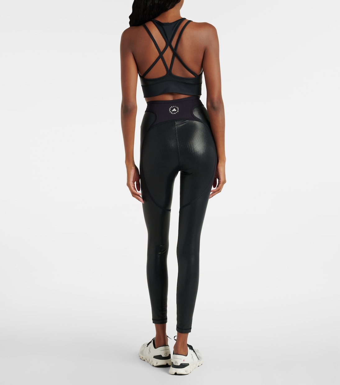 Lamé sports bra | Adidas by Stella McCartney