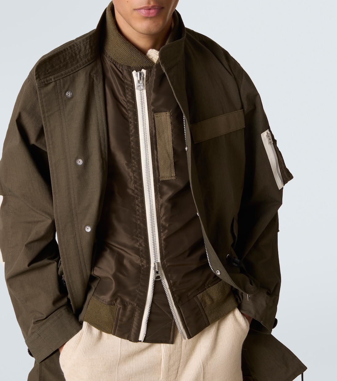 Cotton-blend ripstop jacket | Sacai