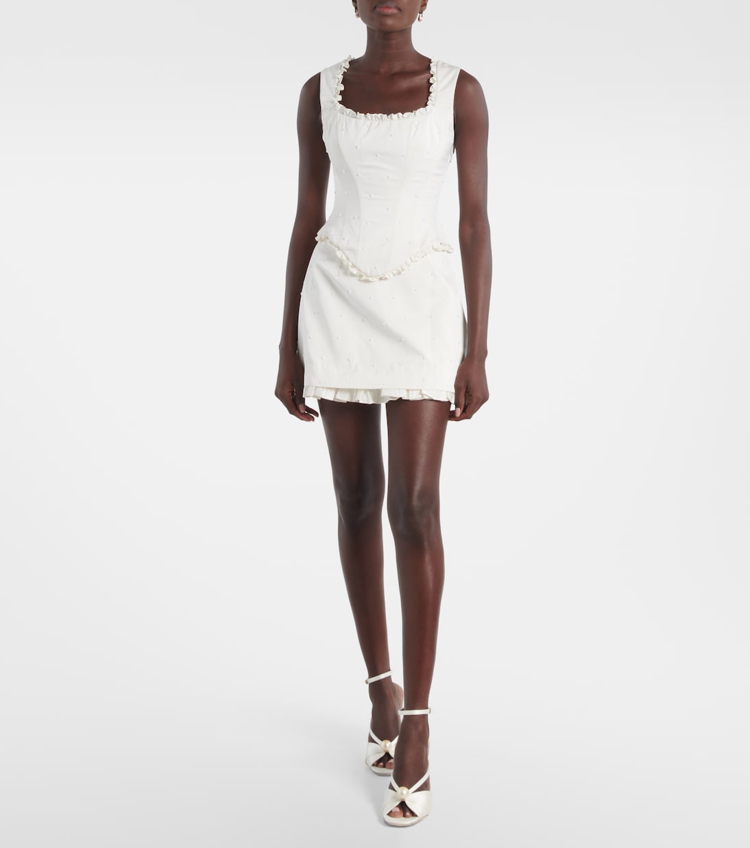 Verzierte Sandalen Siva 95 aus Satin | Jimmy Choo