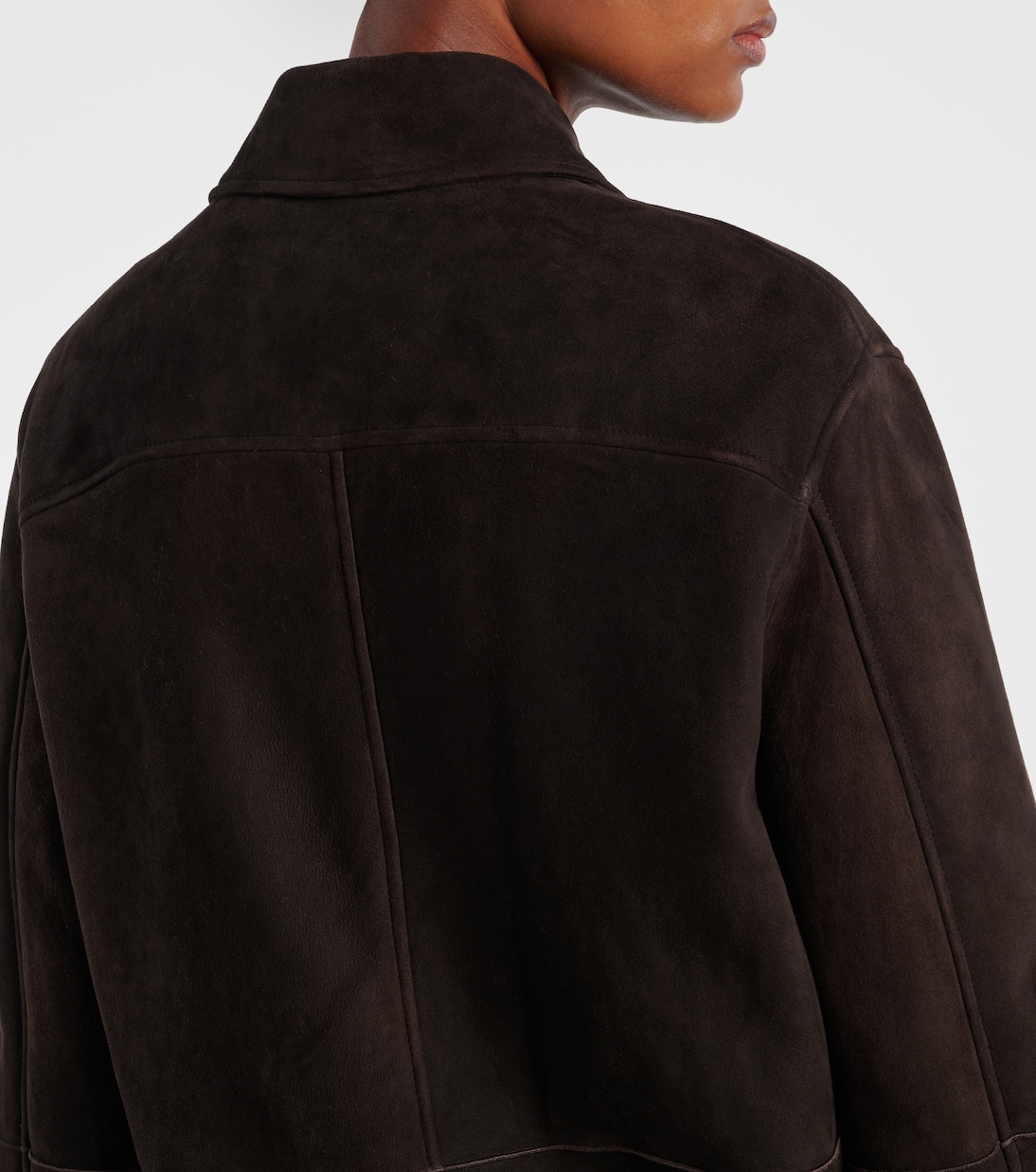 Hemdjacke Gwena aus Veloursleder | The Row