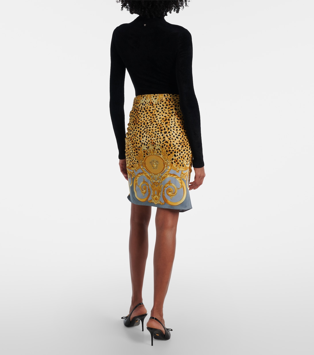 Mini-jupe imprimée | Versace