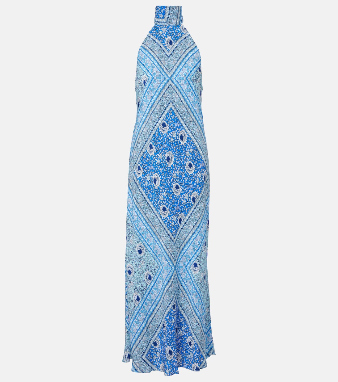 Maura printed satin maxi dress | Rixo