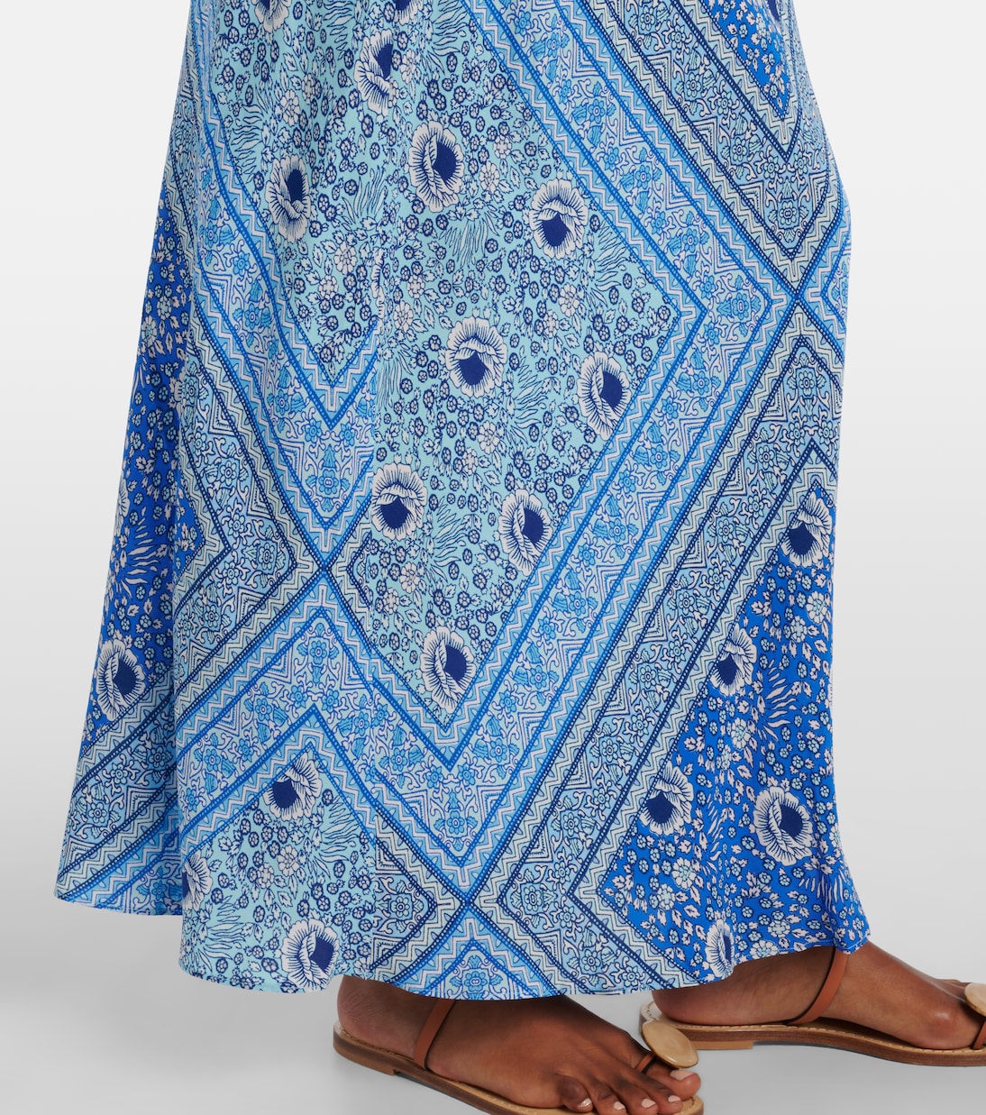 Maura printed satin maxi dress | Rixo