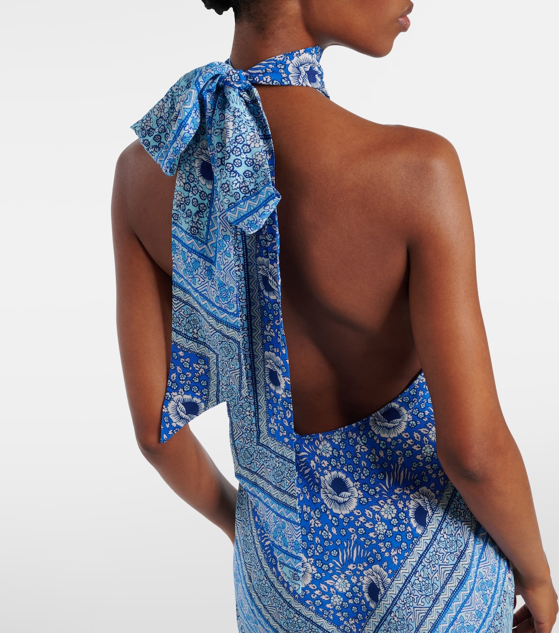 Maura printed satin maxi dress | Rixo