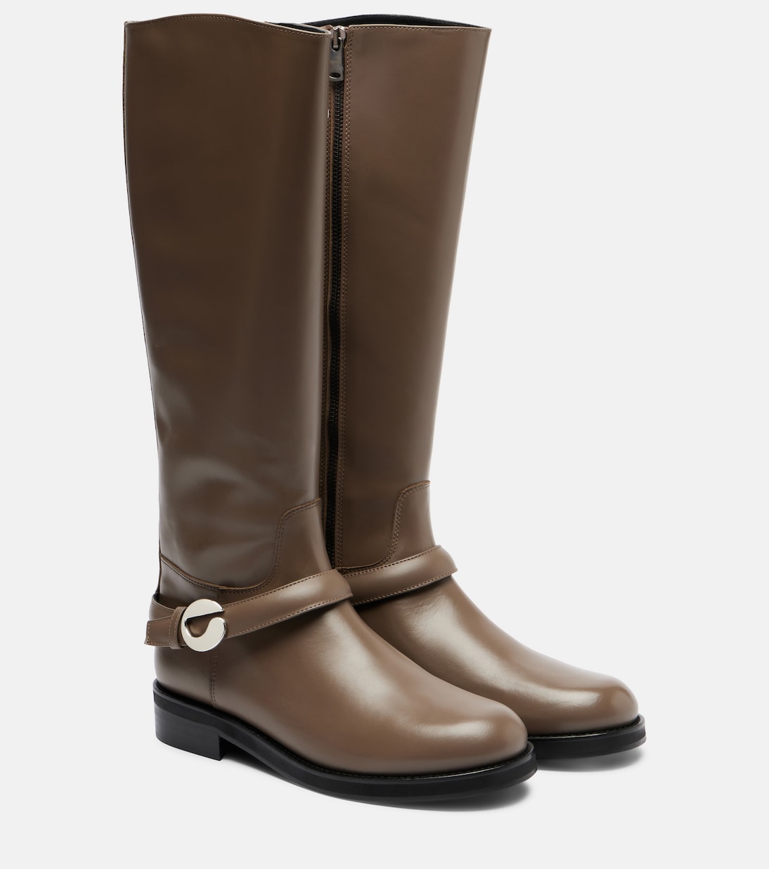 Cavalier leather knee-high boots | Coperni