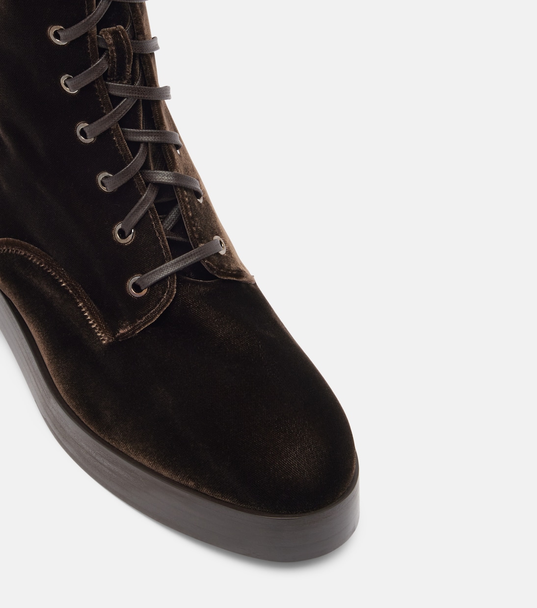 Anfibi Ben 20 in velluto con pelle | Aquazzura