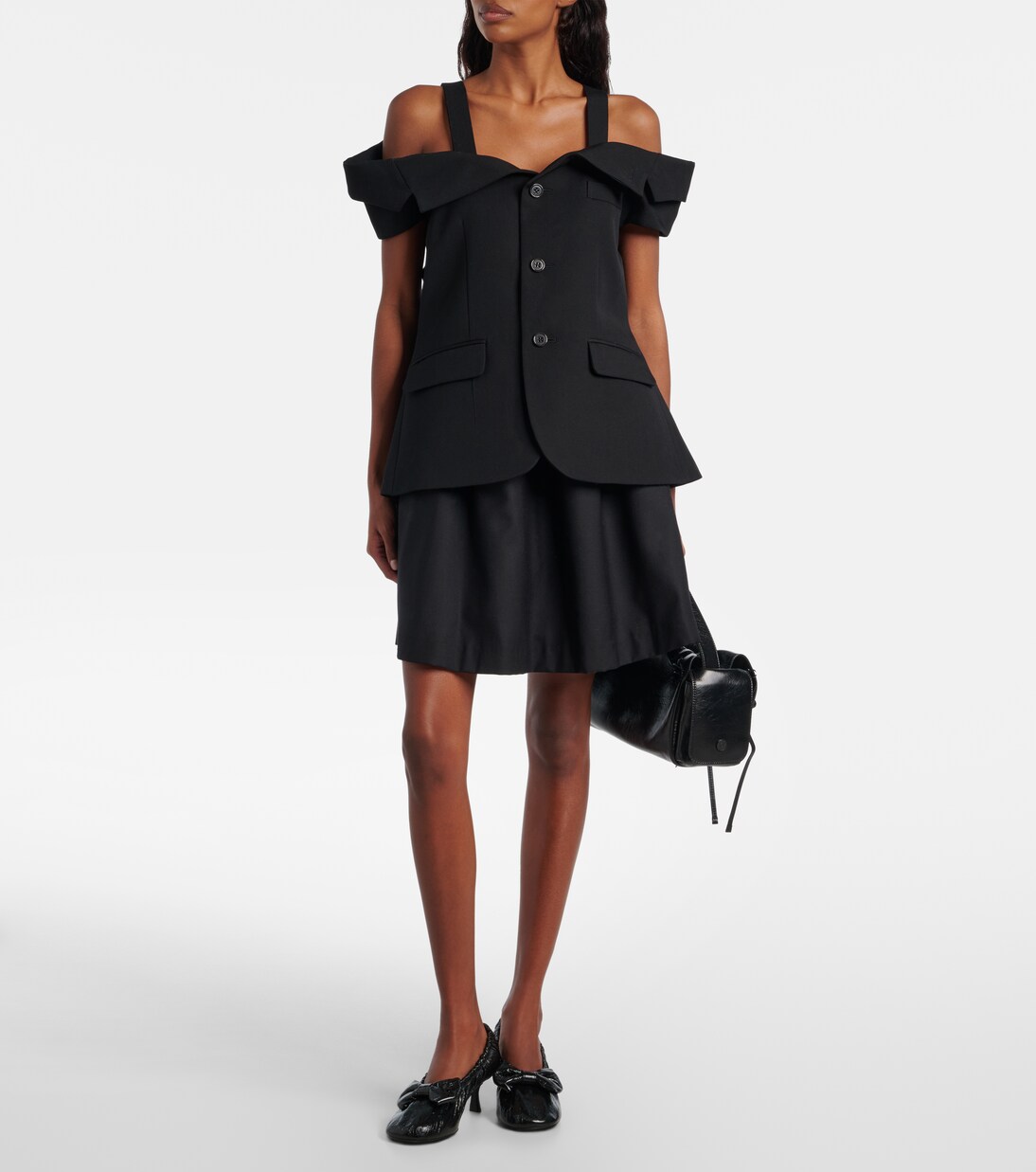 Top aus Wolle  | Noir Kei Ninomiya