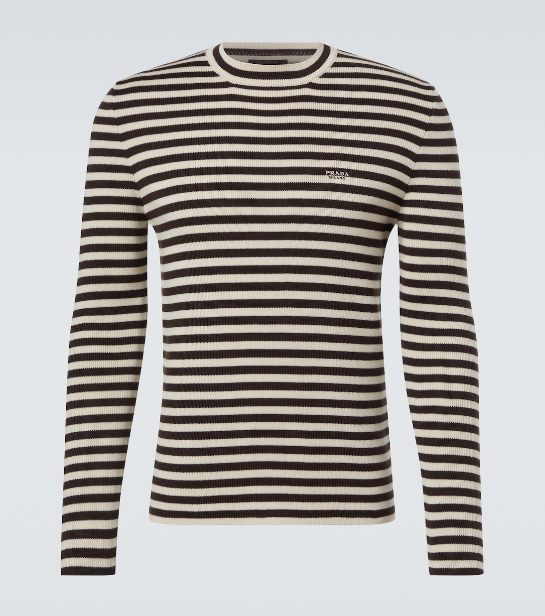 Striped virgin wool sweater | Prada