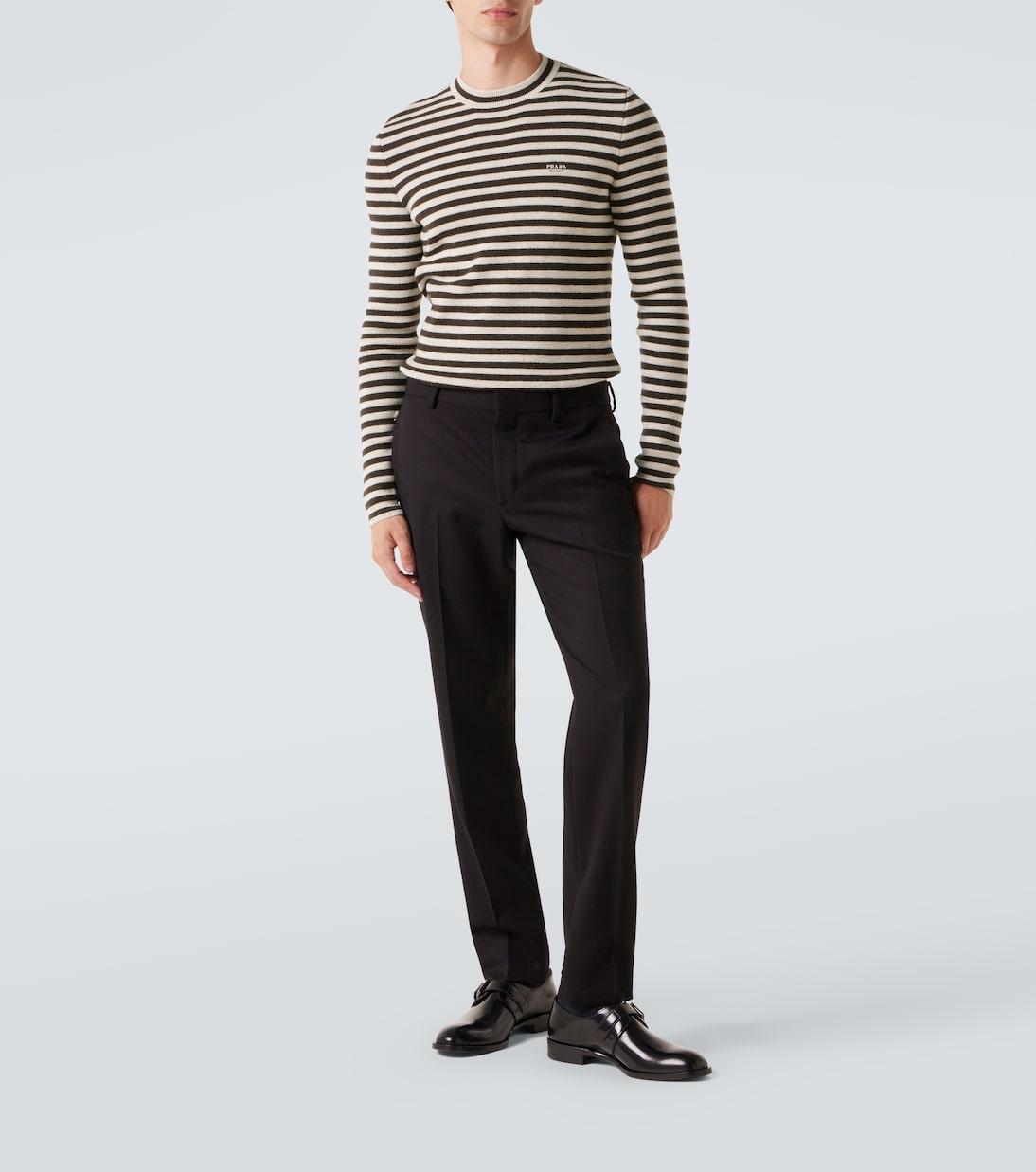 Striped virgin wool sweater | Prada