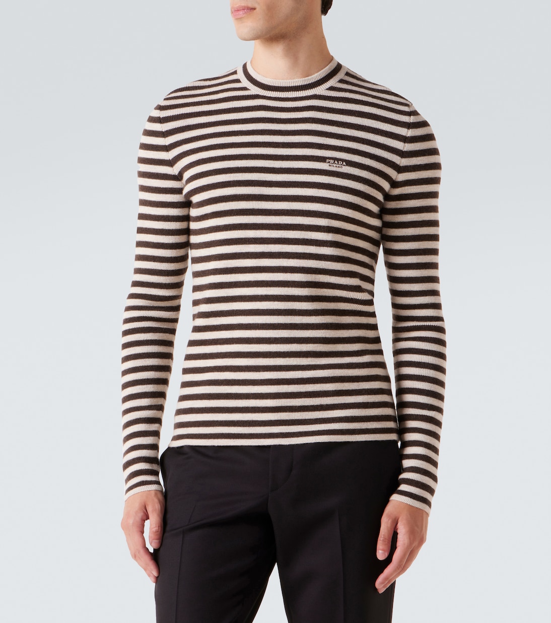 Striped virgin wool sweater | Prada