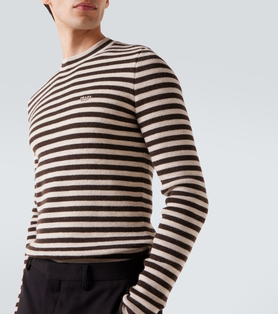 Striped virgin wool sweater | Prada